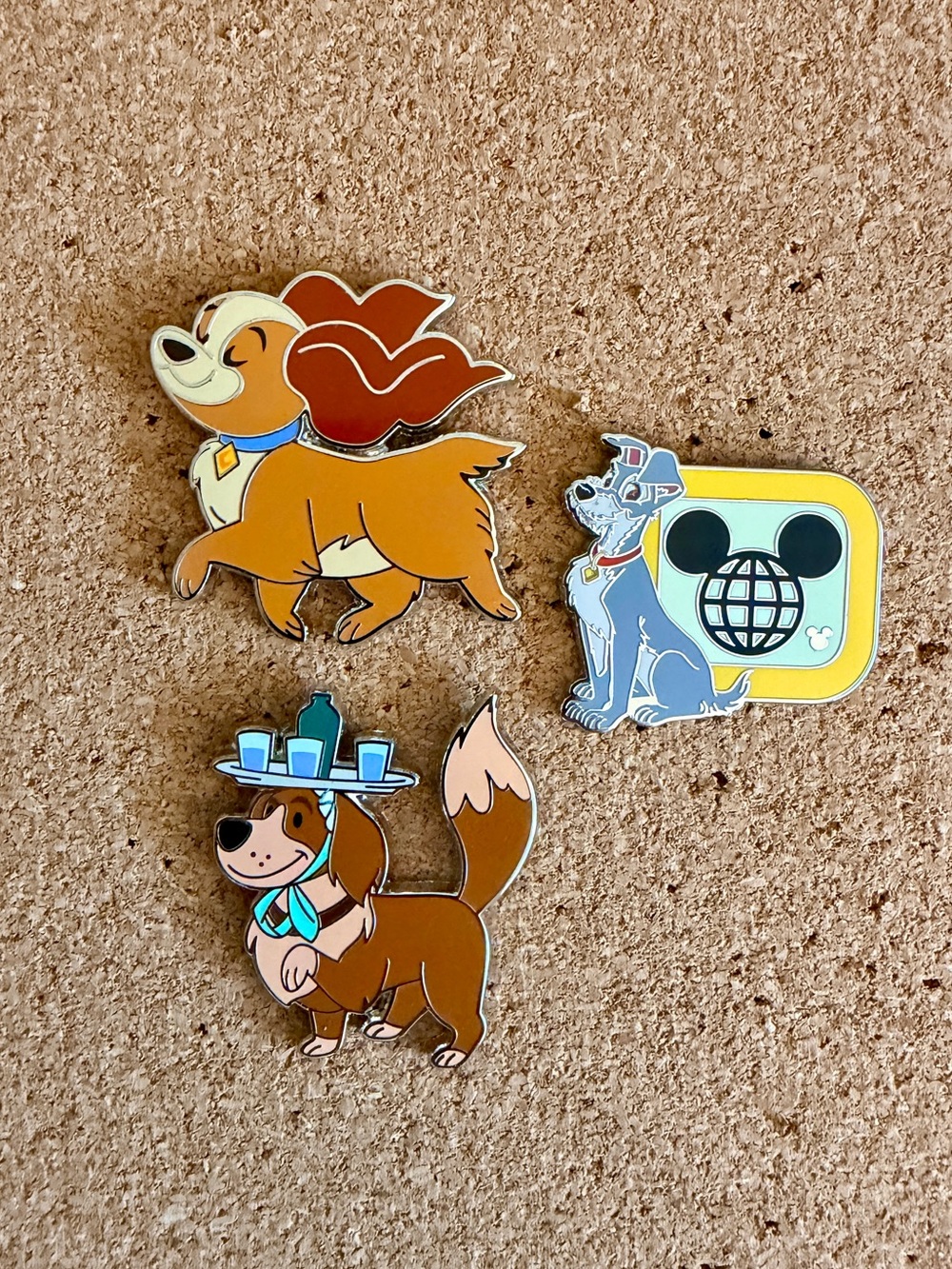 SALE! 25% off 4+ items! Disney Dogs Enamel Pins - Set of 3 Diamond Pins